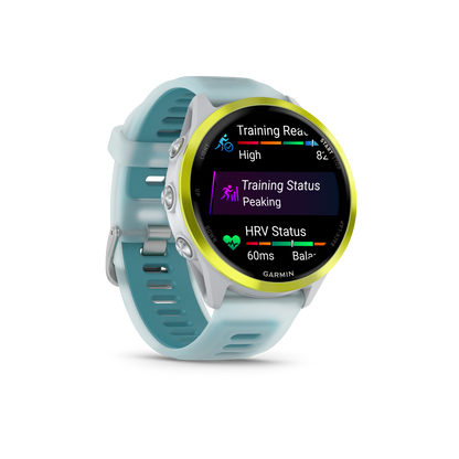 Garmin Forerunner 570, 47mm, Amp Yellow with Whitestone/Turquoise Band (010-02971-01)
