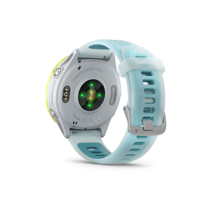 Garmin Forerunner 570, 47mm, Amp Yellow with Whitestone/Turquoise Band (010-02971-01)