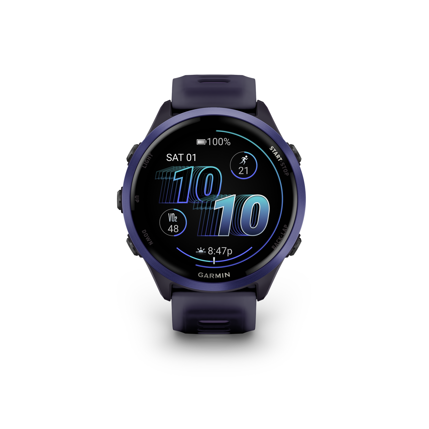 Garmin Forerunner 570, 47mm, Indigo with Purple/Indigo Band (010-02971-02)