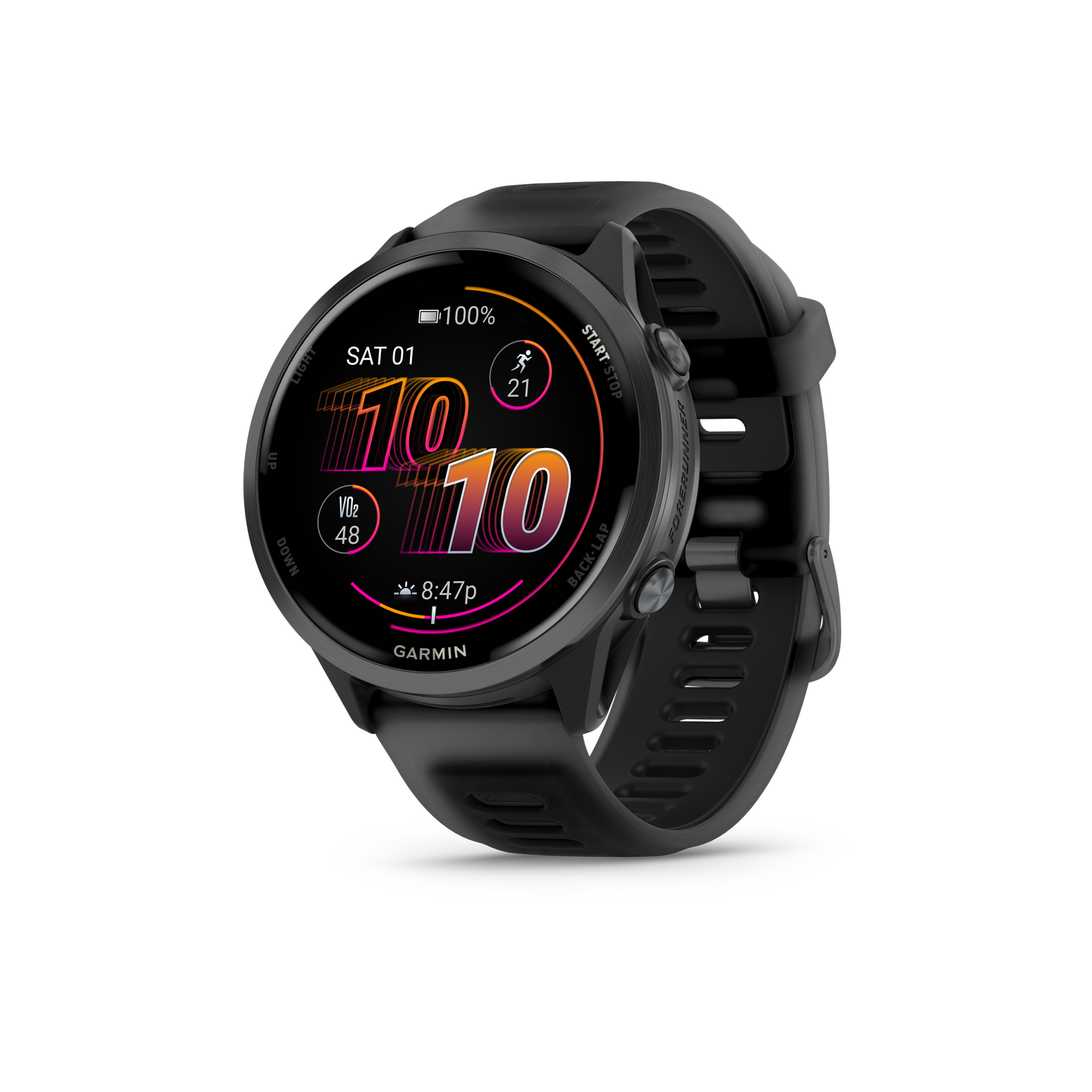 Garmin Forerunner 570, 47mm, Slate Gray with Black/Black Band (010-02971-00)