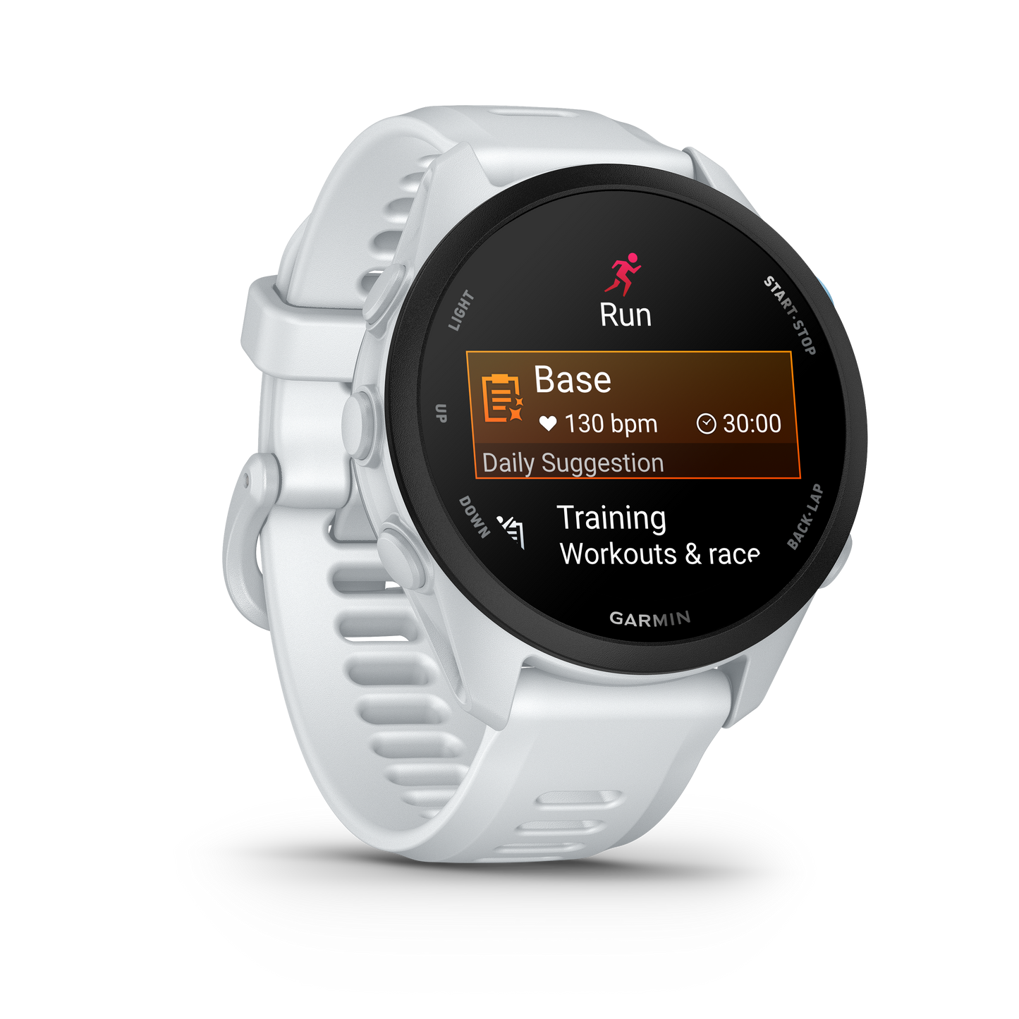 Garmin Forerunner 70, Whitestone, AMOLED GPS Fitness Smartwatch (010-04307-01)
