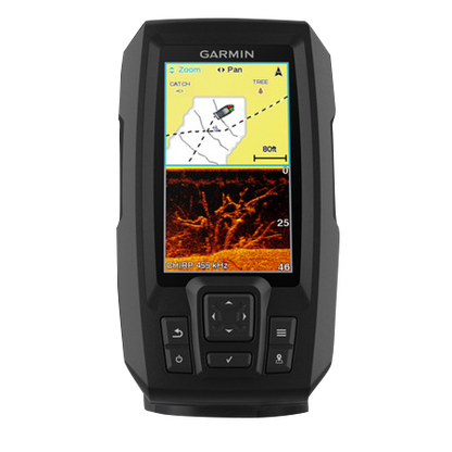 Garmin STRIKER Plus 4cv with GT20-TM Transducer 4" GPS Fishfinder with Quickdraw Contours Mapping Software (010-01871-00) by Garmin