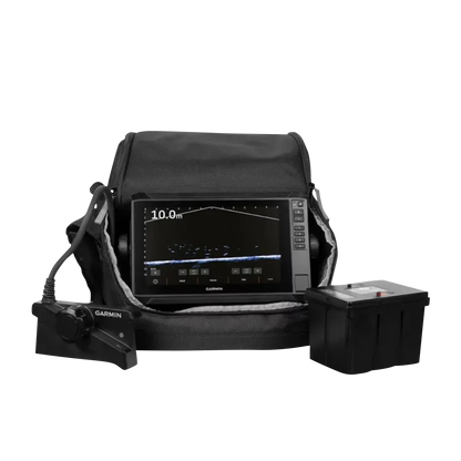 Garmin ECHOMAP 95sv UHD2 LiveScope Plus Ice Fishing Bundle Navionics Plus Canada Inland-Coastal Maps and LVS34-IF Transducer (010-02690-35)