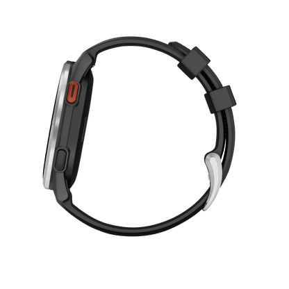 Garmin Approach S44, Silver Bezel/Black Band, Golf GPS Smartwatch & Rangefinder (010-03009-00)
