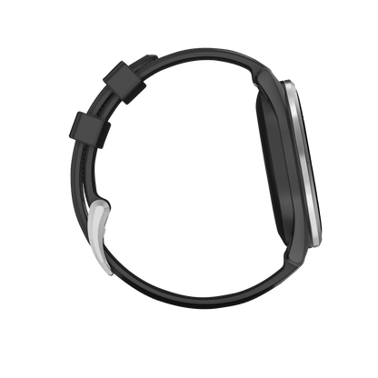 Garmin Approach S44, Silver Bezel/Black Band, Golf GPS Smartwatch & Rangefinder (010-03009-00)