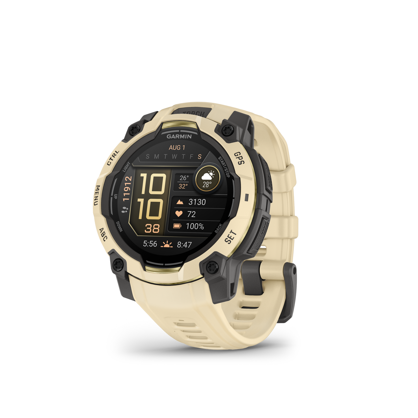 Garmin Instinct 3, (45mm), AMOLED, Citrine with Citrine Band (010-02936-02)