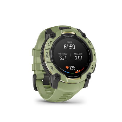 Garmin Instinct 3 AMOLED, (50mm) Fern Green with Fern Green Band (010-03020-02)