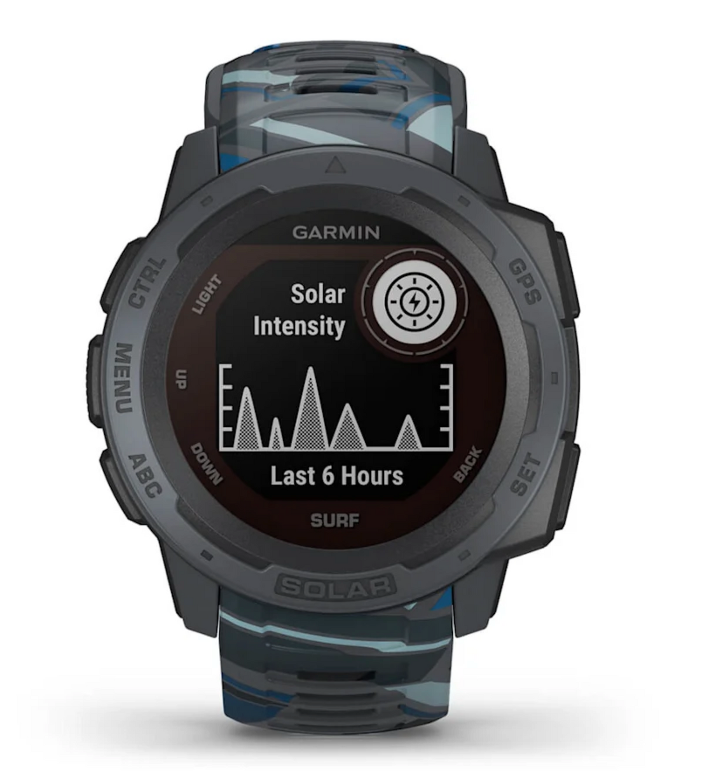 Garmin Instinct Solar Surf, Pipeline, Rugged GPS Smartwatch (Garmin Certified Refurbished)