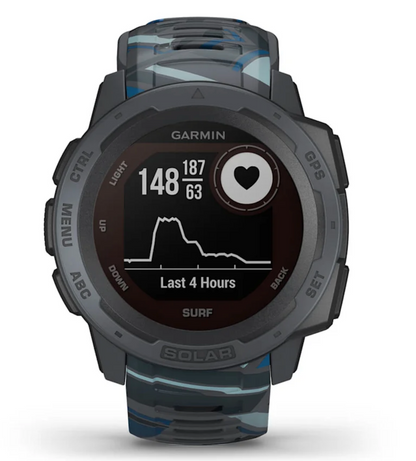 Garmin Instinct Solar Surf, Pipeline, Rugged GPS Smartwatch (Garmin Certified Refurbished)