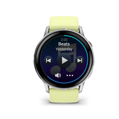 Garmin Venu 4, 45mm, Silver with Citron Silicone band (010-03014-02) by Garmin