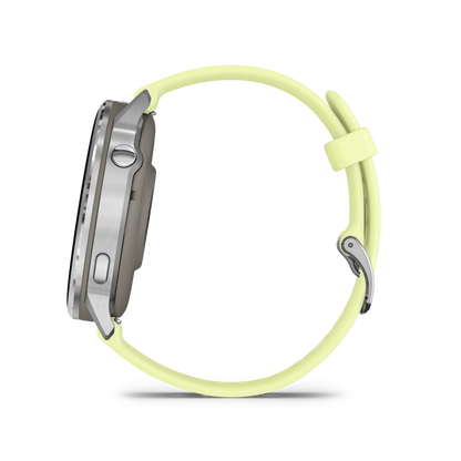 Garmin Venu 4, 45mm, Silver with Citron Silicone band (010-03014-02) by Garmin