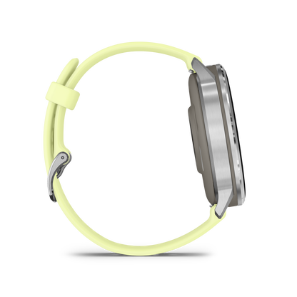 Garmin Venu 4, 45mm, Silver with Citron Silicone band (010-03014-02) by Garmin
