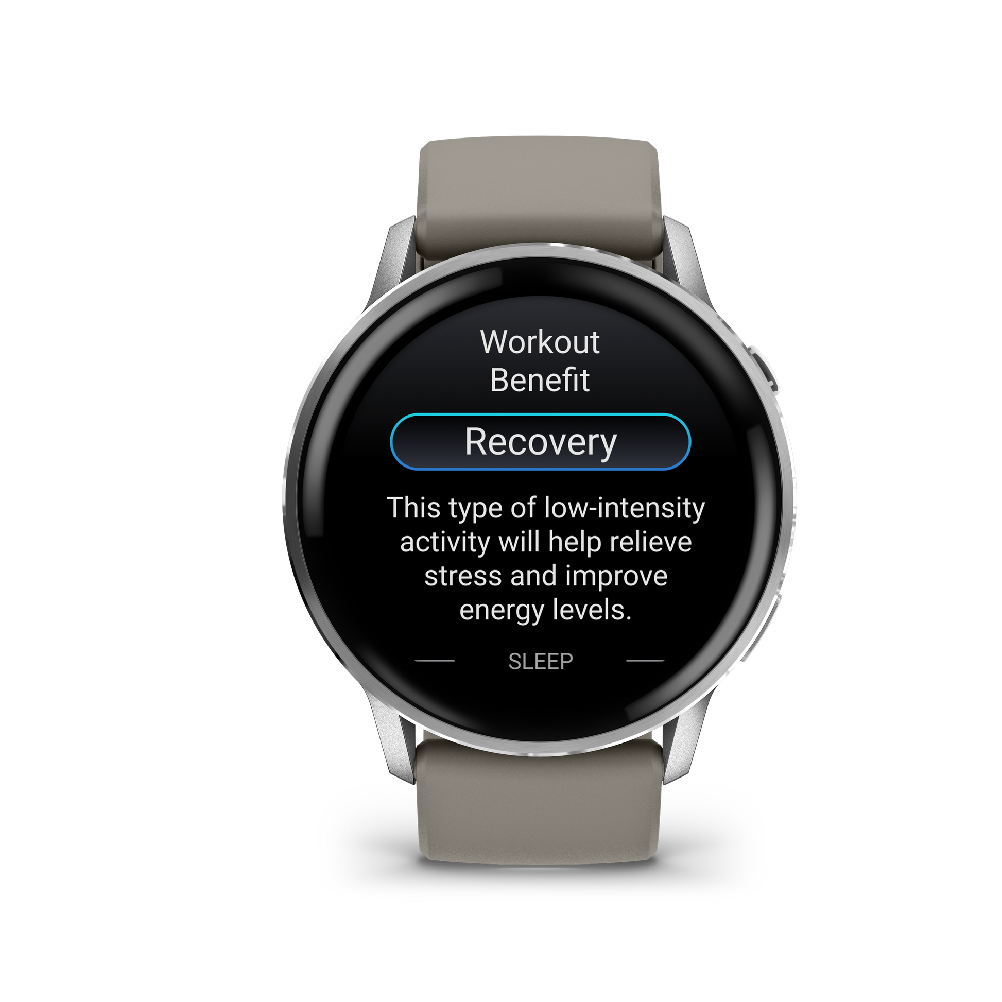 Garmin Venu 4, 45mm, Silver with Silver Gray Silicone Band (010-03014-01) by Garmin