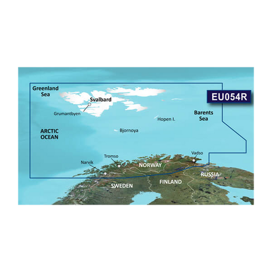 Garmin Norway, Vestfjd to Svalbard and Varanger Charts BlueChart g3 Vision | VEU054R | microSD/SD by Garmin