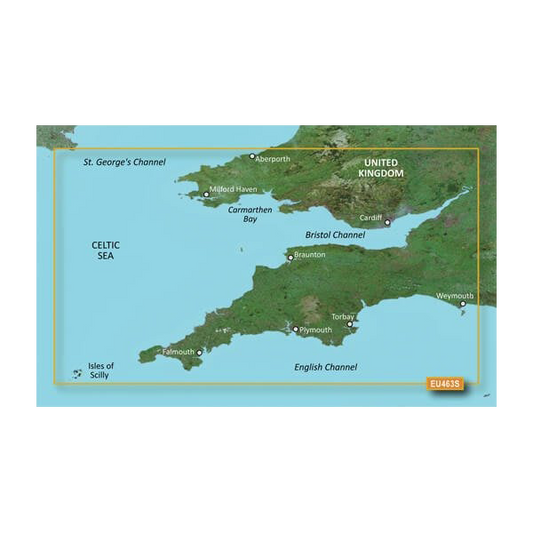 Garmin Bristol Channel and England Southwest Charts BlueChart g3 Vision | VEU463S | microSD/SD (010-C0807-00) by Garmin