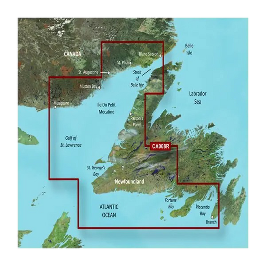 Garmin Canada, Newfoundland West Coastal Charts BlueChart g3 Vision | VCA008R | microSD/SD (010-C0694-00) by Garmin