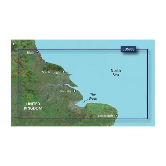 Garmin Great Britain, Blyth to Lowestoft Charts BlueChart g3 Vision | VEU500S | microSD/SD by Garmin
