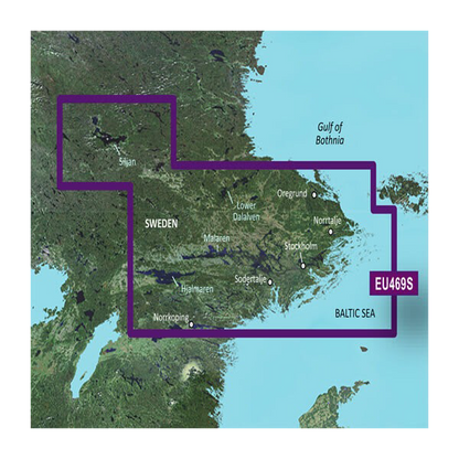 Garmin Sweden, Stockholm and Malaren Charts BlueChart g3 Vision | VEU469S | microSD/SD by Garmin