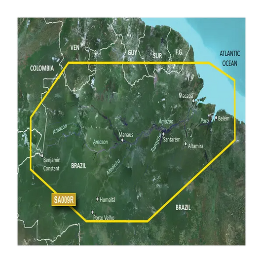 Garmin South America, Amazon River Inland Maps BlueChart g3 | HXSA009R | microSD/SD by Garmin