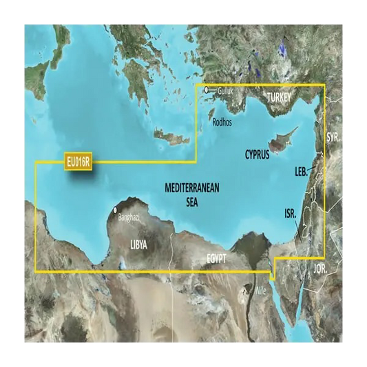 Garmin Mediterranean Southeast Charts BlueChart g3 | HXEU016R | microSD/SD by Garmin