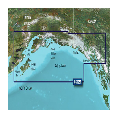 Garmin U.S., Alaska, Anchorage to Juneau Coastal Charts BlueChart g3 Vision | VUS025R | microSD/SD by Garmin