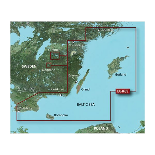 Garmin Sweden, Sodertalje to Trelleborg Charts BlueChart g3 Vision | VEU468S | microSD™/SD™ by Garmin