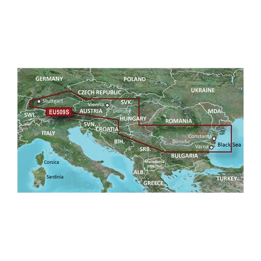 Garmin Danube River Charts BlueChart g3 Vision | VEU509S | microSD/SD (010-C1127-00) by Garmin