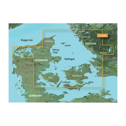 Garmin Goteborg to Fyn Charts BlueChart g3 Vision | VEU458S | microSD/SD by Garmin
