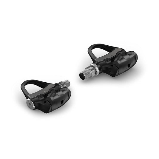 Garmin Rally RK200 dual-sensing power meter bicycle pedals, black with silver spindles, pair.