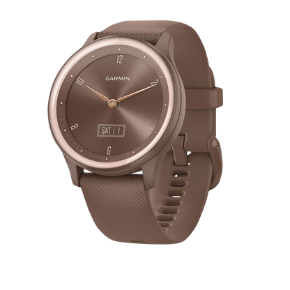 Garmin Vívomove Sport, Cocoa w/ Peach Gold Accents (Garmin Certified Refurbished)