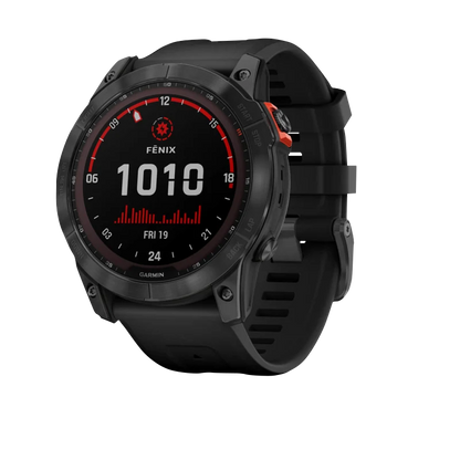 Garmin Fenix 7X Solar, Slate Grey with Black Band (Garmin Certified Refurbished)