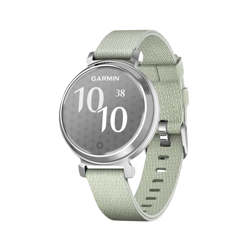 Garmin Lily 2 Classic, Silver with Sage Gray Nylon Band (010-02839-15)