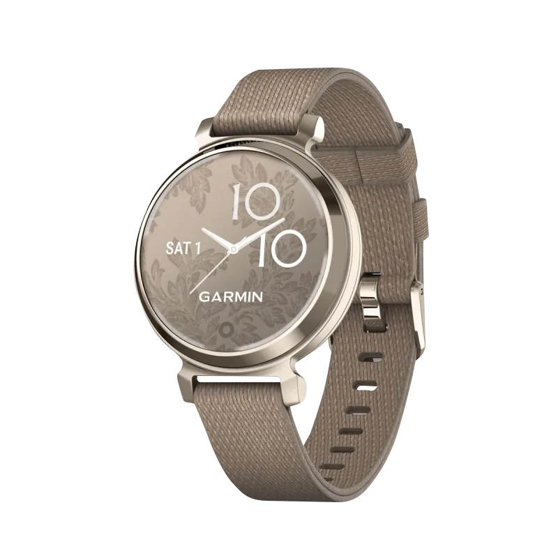 Garmin Lily 2 Classic, Cream Gold with Coffee Nylon Band (010-02839-14)