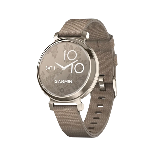 Garmin Lily 2 Classic, Cream Gold with Coffee Nylon Band (Garmin Certified Refurbished) by Garmin