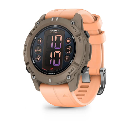 Garmin Descent G2 AMOLED Dive Watch, Paloma with Shell Pink Band (010-02986-01) by Garmin