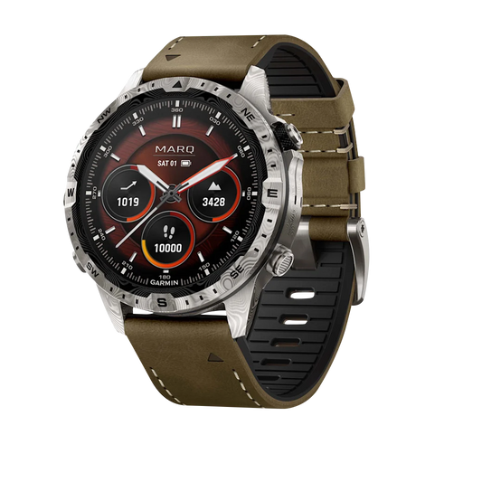 Garmin MARQ Adventurer (Gen 2), Damascus Steel Edition Modern Tool Watch (010-03393-30) by Garmin