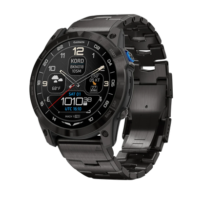 Garmin D2 Mach 1 Pro, reloj inteligente Aviator de 51 mm con pulsera de titanio ventilada (010-02804-80)