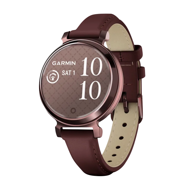 Garmin Lily 2 Classic, Dark Bronze with Mulberry Leather Band (010-02839-03)