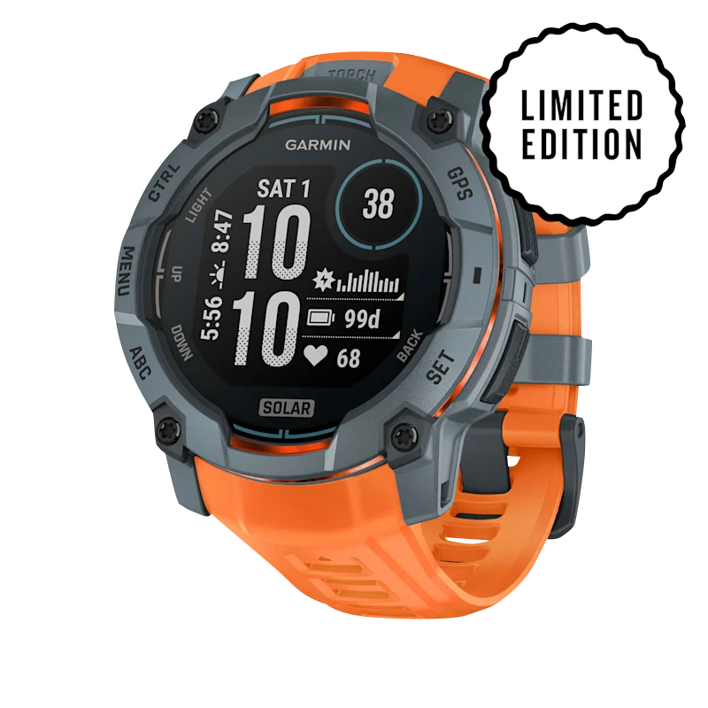 Garmin Instinct 3 Solar, (50mm) Twilight with Solstice Band (010-02935-01)