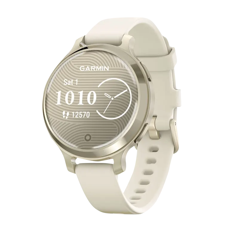 Garmin Lily 2 Active, Lunar Gold with Bone Silicone Band (010-02891-00)