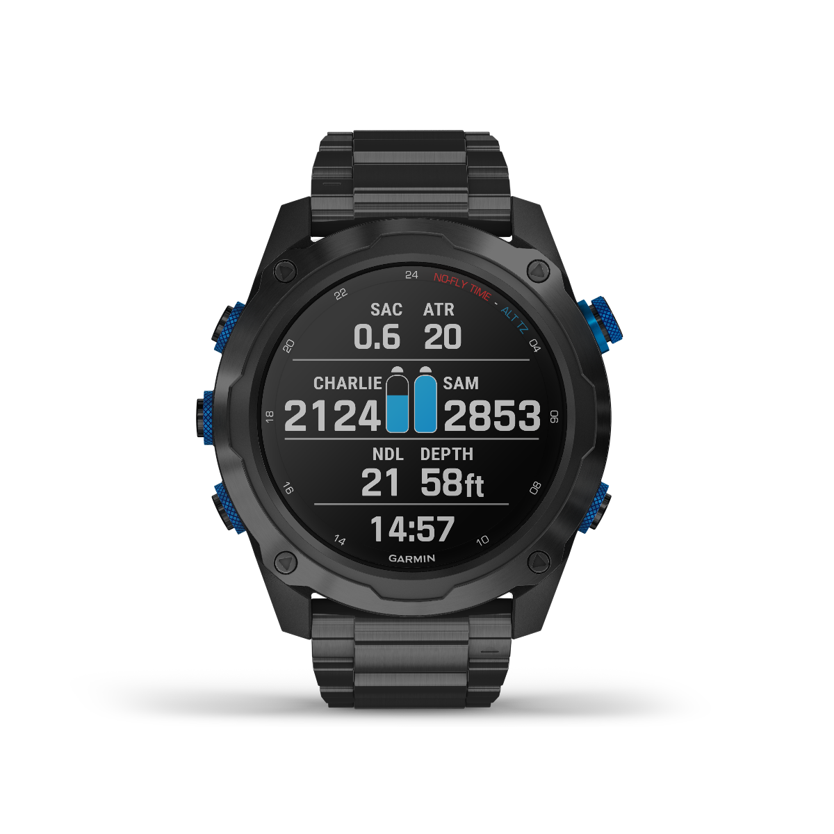 Garmin Descent Mk2i, Titanium Carbon Gray DLC with Black Band, Marine Smartwatch for Divers (010-02132-01)
