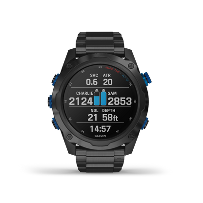 Garmin Descent Mk2i, Titanium Carbon Gray DLC with Black Band, Marine Smartwatch for Divers (010-02132-01)