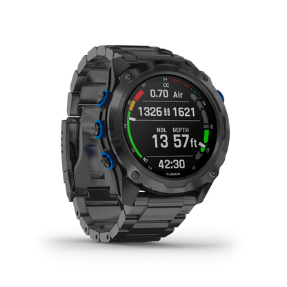 Garmin Descent Mk2i, Titanium Carbon Gray DLC with Black Band, Marine Smartwatch for Divers (010-02132-01)