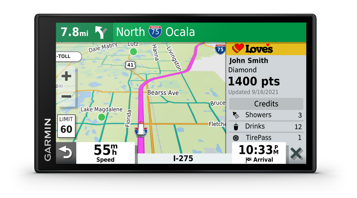 Garmin Dezl OTR610, Trucking GPS Navigator with 6-inch Screen (010-02738-00)