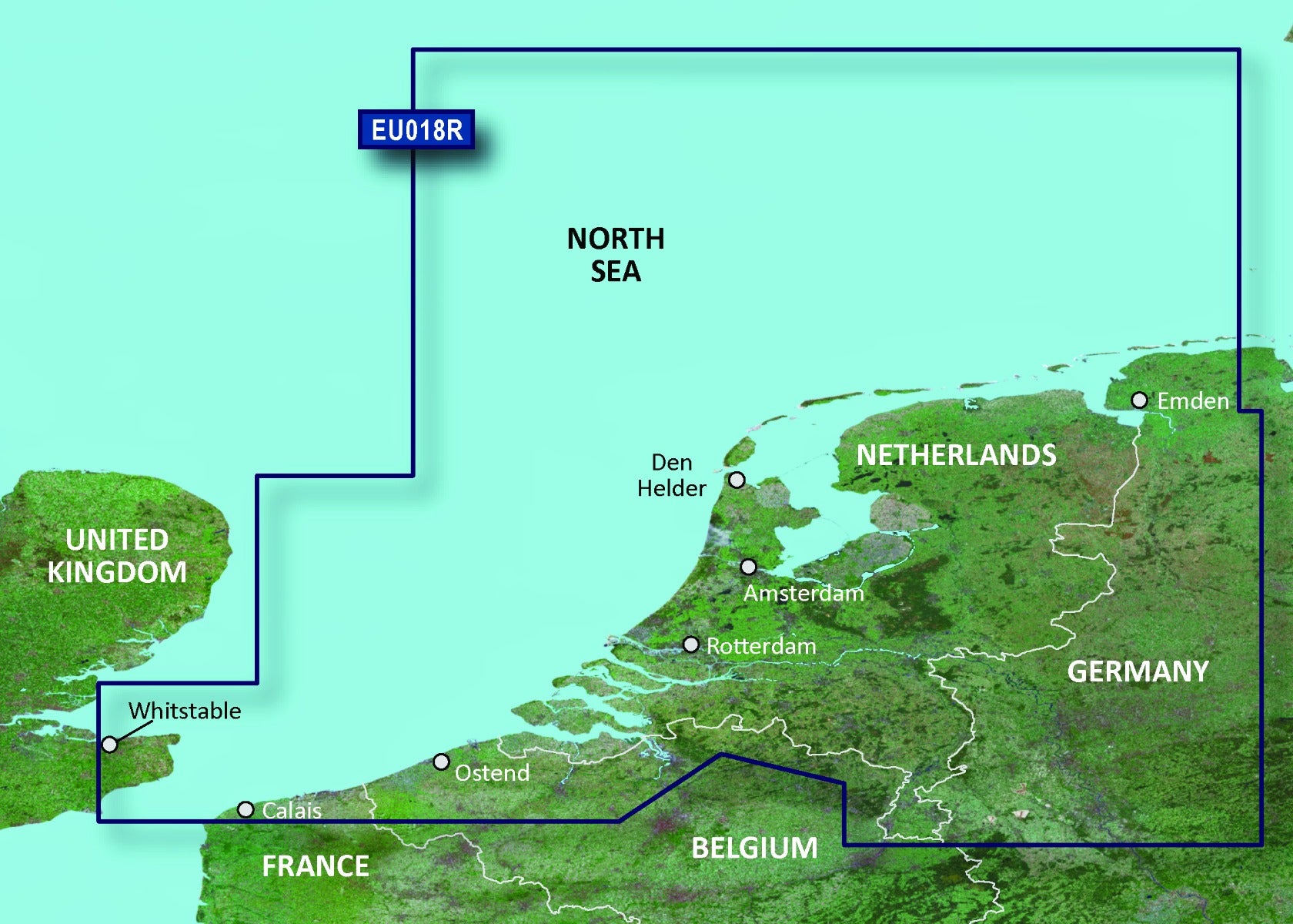 Garmin Benelux Charts BlueChart g3 Vision | VEU018R | microSD/SD (010-C0775-00)