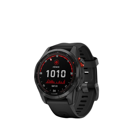 Garmin Fenix 7S Solar, Slate Gray w/ Black Band (Garmin Certified Refurbished) by Garmin