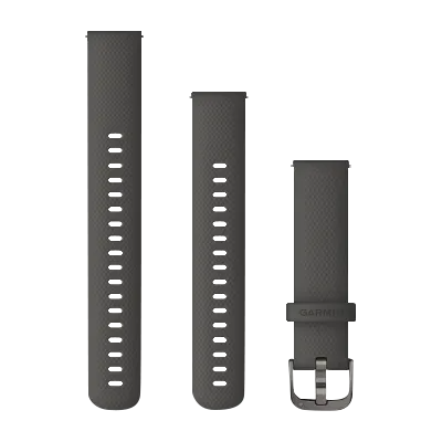 Garmin Quick Release Bands (18 mm) Graphite with Slate Hardware (010-12932-0E)