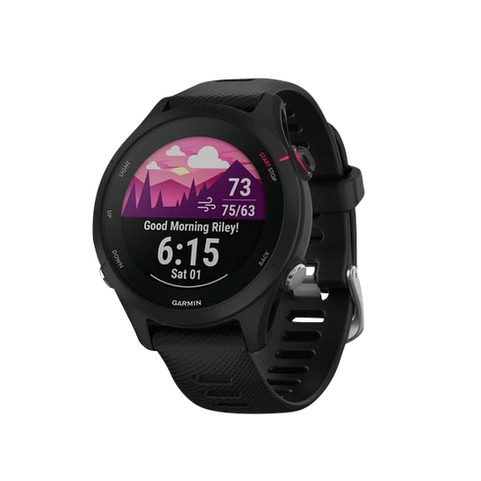 Garmin Forerunner 255S Music, Black/Red, GPS Running Smartwatch (Garmin Certified Refurbished) by Garmin