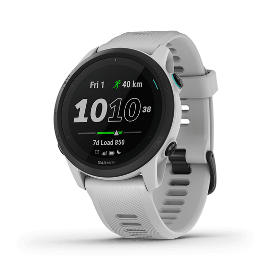Garmin Forerunner 745, Whitestone, GPS Running and Triathlon Smartwatch (Garmin Certified Refurbished) by Garmin