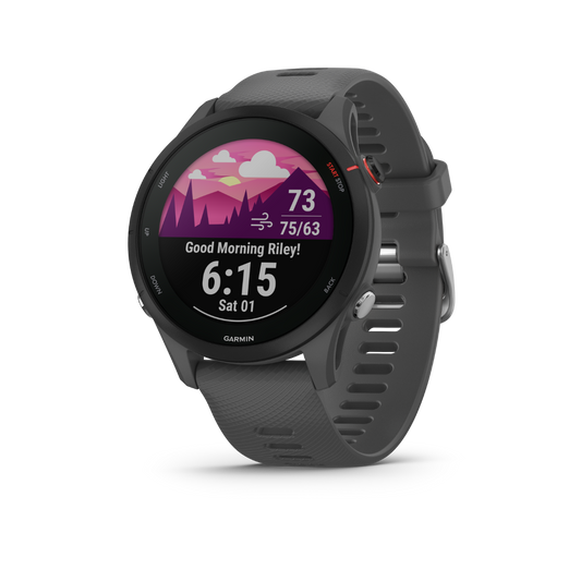 Garmin Forerunner 255, Slate Gray, Premium Fitness GPS Smartwatch for Runners (Garmin Certified Refurbished) by Garmin